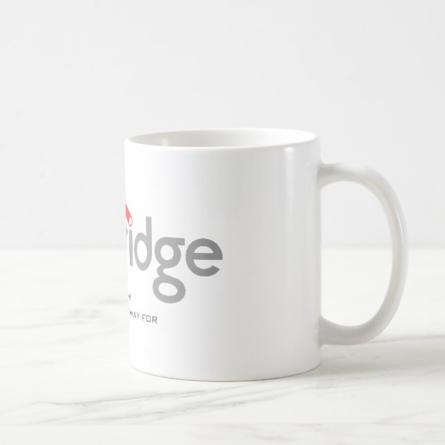 mObridge Australia white logo mug. Coffee Mug (Right)