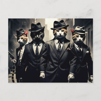 Mobster Cats | The Rat Pack Postcard