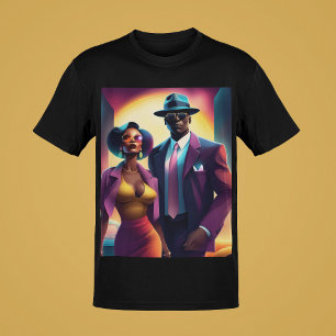 Mobster Guy / Woman / Suited Mob Gang Collection T-Shirt