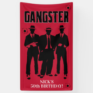 Mobster Themed, Gangster Party Banner