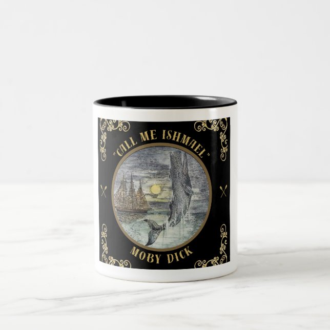 Moby Dick Quote Mug (Center)