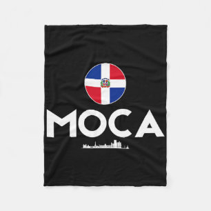 Moca City Republica Dominicana Women Men Travel To Fleece Blanket