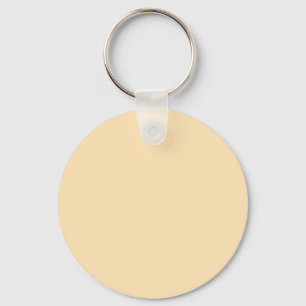 Moccasin Leather FFE4B5 Colour - Option to Add Nam Key Ring