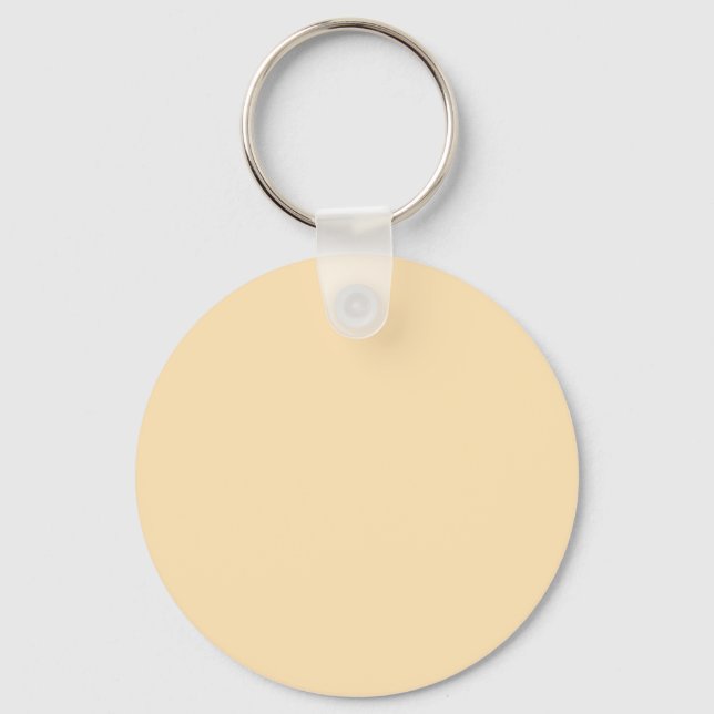 Moccasin Leather FFE4B5 Colour - Option to Add Nam Key Ring (Front)