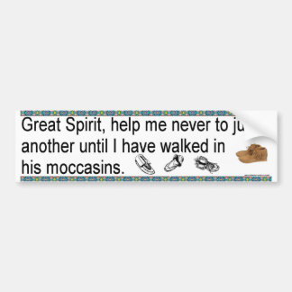 Moccasins Bumper Sticker
