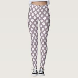 Mocha Brown Eyelet Women's Leggings