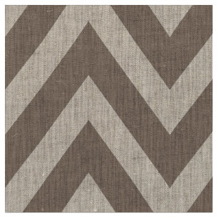 Mocha Brown Modern Chevron Large Scale Fabric
