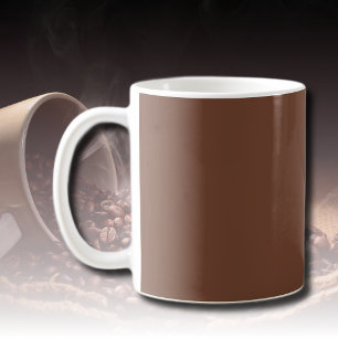Mocha Brown Solid Colour   Classic   Elegant Coffee Mug