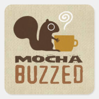 Mocha Buzzed Cute Squirrel Funny Animal Lover's