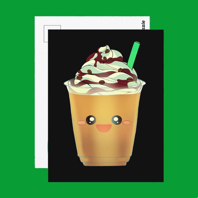Mocha Coffee Iced Blended Drink Postcard (Creator Uploaded)