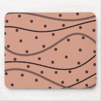 Mocha Dots & Stripes Pattern