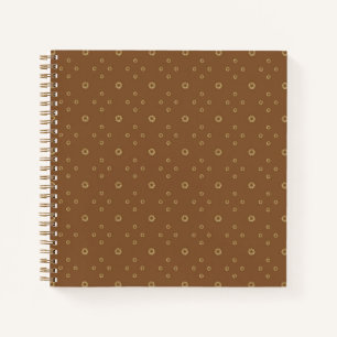 Mocha Golden Zinnia Sun Notebook