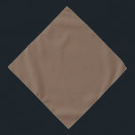 Mocha Latte Brown, Earthy Neutral Solid Colour Bandana<br><div class="desc">Stay grounded in any environment with Mocha Latte,  the perfect earthy shade for neutral accents.</div>