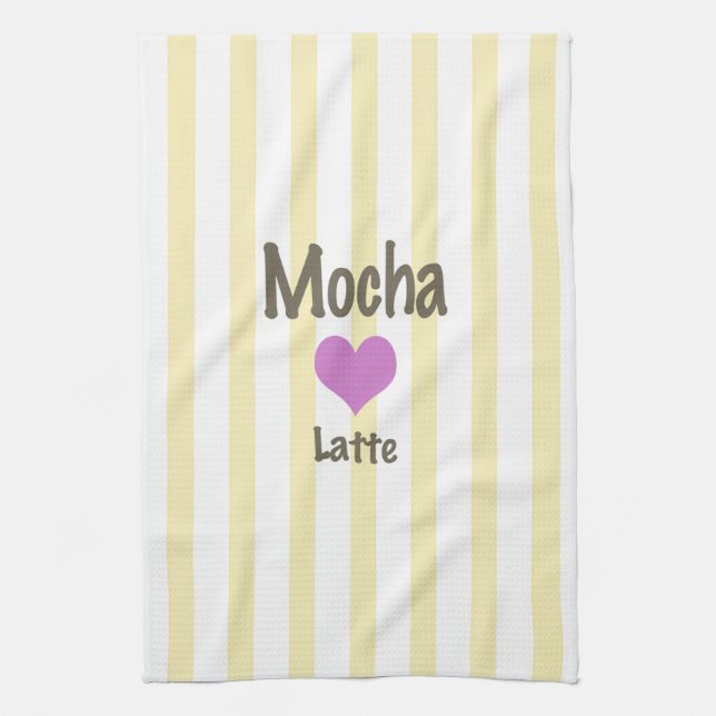 Mocha Lovers Kitchen Towel! Tea Towel (Vertical)