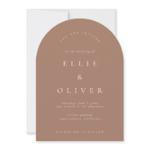 Mocha Mousse Boho Arch Modern Wedding