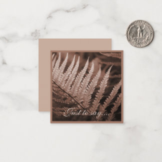 Mocha Mousse Botanic Foliage Card