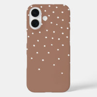 Mocha Mousse Brown Tiny Polka Dot 2025