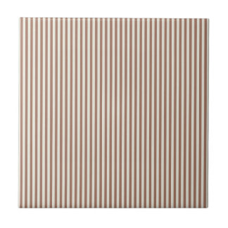 Mocha Mousse Cannoli Cream Vertical Stripe Pattern Ceramic Tile