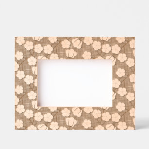 Mocha Mousse - Cotton flower Etched Frames