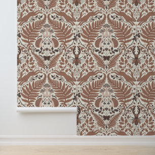 Mocha mousse forest/Woodland animals and plants Wallpaper