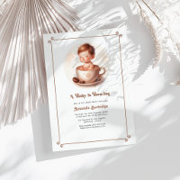 Mocha Mousse Love Is Brewing Coffee Baby Shower