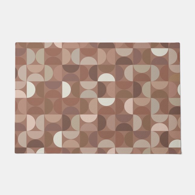 Mocha Mousse Mid Century Modern Doormat (Front)