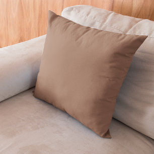Mocha Mousse Solid Brown Cushion