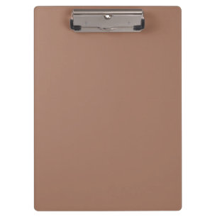 Mocha Mousse Trendy Elegant Solid Colour Clipboard