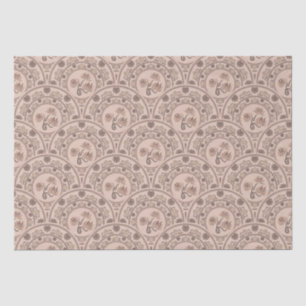 Mocha Rococo Revival Mandala Art Deco Scallop Tissue Paper