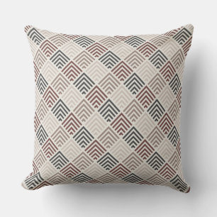 Mocha/Taupe Tiled Pattern Pillow