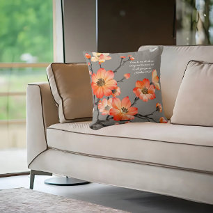 Mocha Verona Sunset Floral Customisable Cushion
