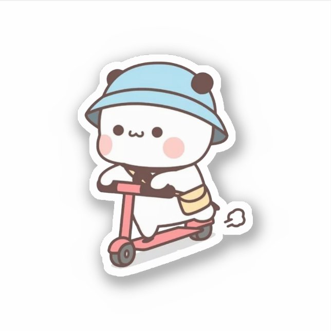 Mochi Brownie Bear Bike Riding (Front)
