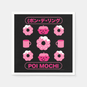 Mochi Donuts Poi Mochi And Coffee  Napkin
