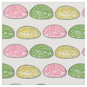 Mochi Japanese New Year Food Rice Cake Foodie Fabric
