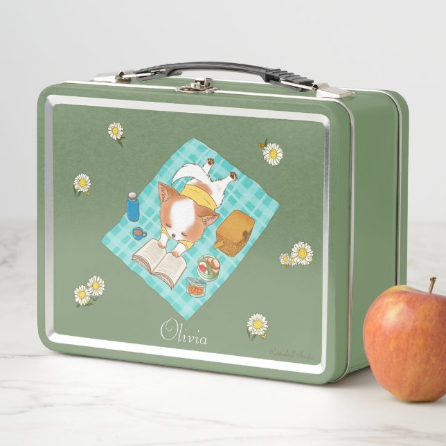 Mochi on a Picnic Customisable Design Lunch Box  (In Situ)