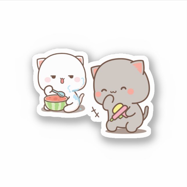 Mochi Panda Bear Enjoying Lunch (Front)