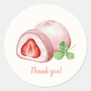 Mochi-sweet and full of love! classic round sticker