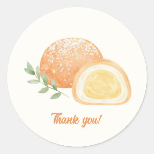 Mochi-sweet and full of love! classic round sticker