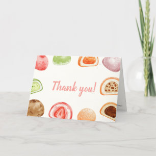 Mochi-sweet and full of love! thank you card