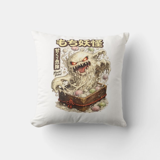 Mochi Yokai – Sweet But Dangerous Cushion (Front)