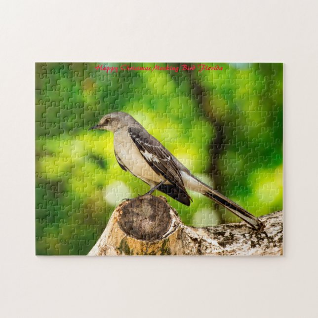 Mocking Bird Florida. Christmas Greetings Jigsaw Puzzle (Horizontal)