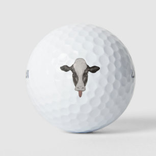 Mocking Cow Face Golf Balls