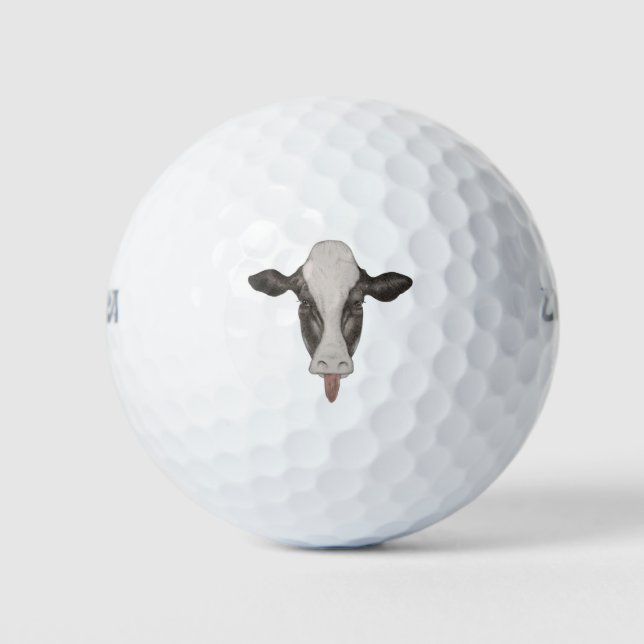 Mocking Cow Face Golf Balls (Front)