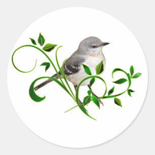 Mockingbird Beauty Classic Round Sticker