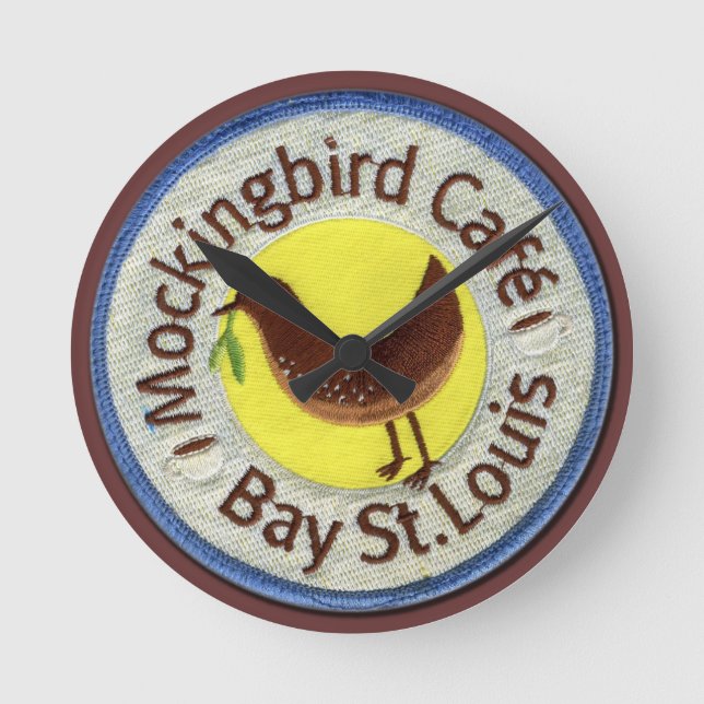 "mockingbird cafe" Clock (Front)