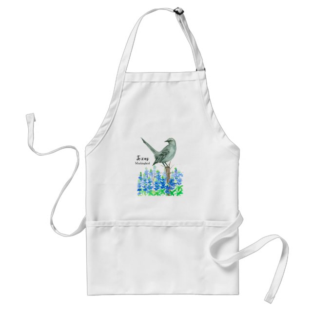 Mockingbird State Bird of Texas Gift For Chef Standard Apron (Front)