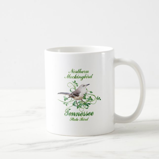 Mockingbird Tennessee State Bird Coffee Mug (Right)