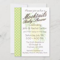 Mocktail Baby Shower Invitation (N)