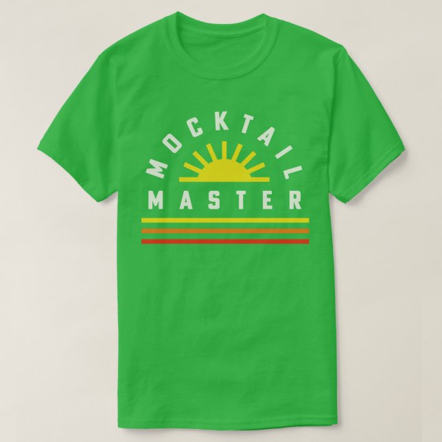 Mocktail Bar Bartender Recipes Mocktail Master 1 T-Shirt (Design Front)