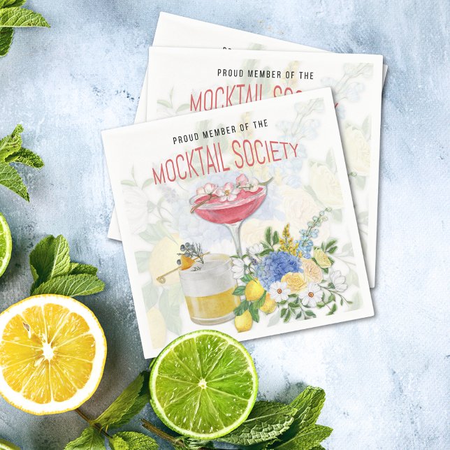 Mocktail Society Cocktail Napkin (Creator Uploaded)